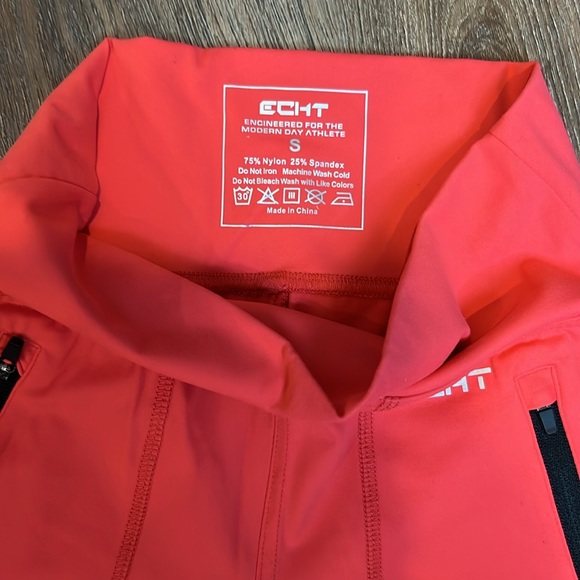 Bright tangerine orange leggings - age 10-12 - Picture 2 of 3